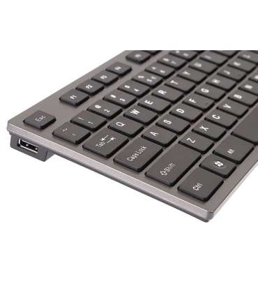 A4Tech KV-300H keyboard USB QWERTY Black, Grey
