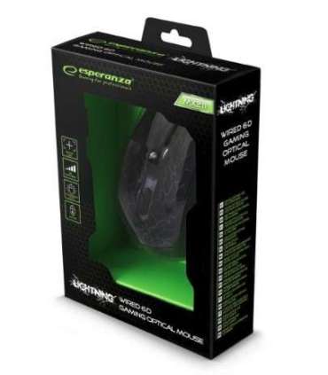 Esperanza EGM211R mouse Right-hand USB Type-A Optical 2400 DPI