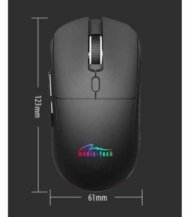 Wireless 2-in-1 Mouse (BT/RF) SILENT & RECHARGE MT1124