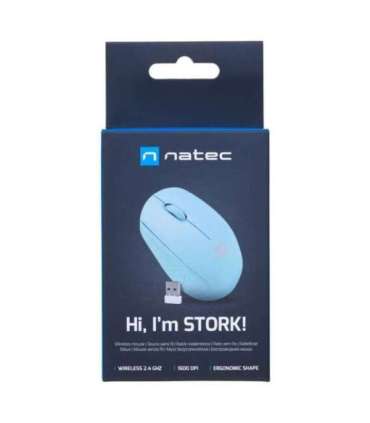 NATEC STORK mouse Home Ambidextrous RF Wireless + USB Type-A Optical 1600 DPI