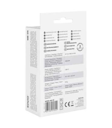 Savio MB-05 mouse Universal Ambidextrous Bluetooth 1600 DPI