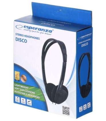 Esperanza EH119 headphones/headset Wired Head-band Music Black