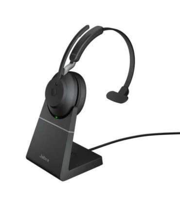 Jabra Evolve2 65 USB-A UC Mono with Charging Stand - Black