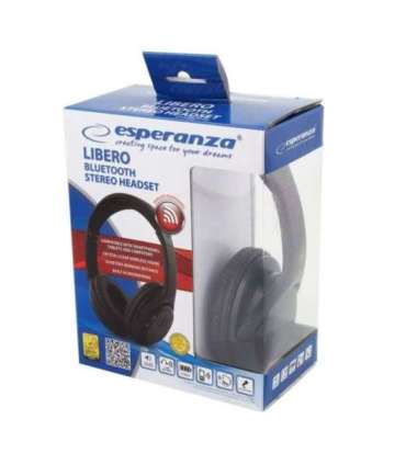 Esperanza Libero EH163K Headset Wireless Head-band Music Mini-USB Bluetooth Black