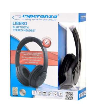 Esperanza Libero EH163K Headset Wireless Head-band Music Mini-USB Bluetooth Black