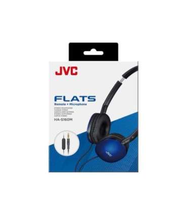 JVC HA-S160M-AU headphones/headset Wired Head-band Calls/Music Blue