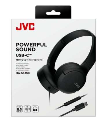 JVC HA-S33UCBU - headphones, black