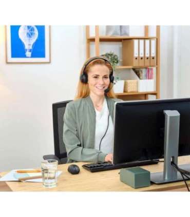 Trust HS-260 Headset Wired Neck-band Office/Call center USB Type-A Black