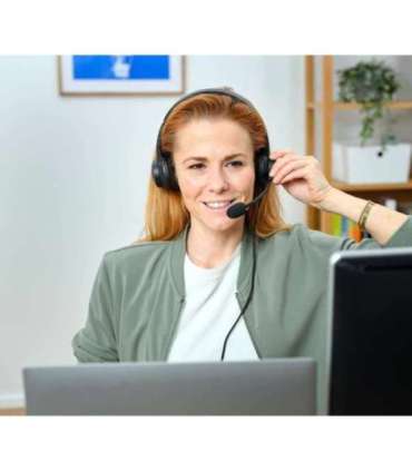 Trust HS-260 Headset Wired Neck-band Office/Call center USB Type-A Black