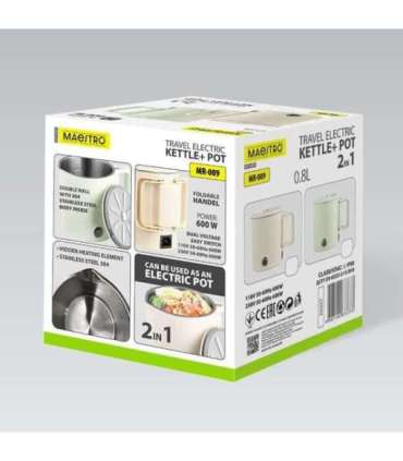 Czajnik elektryczny 0,8L MR-009-MINT MAESTRO