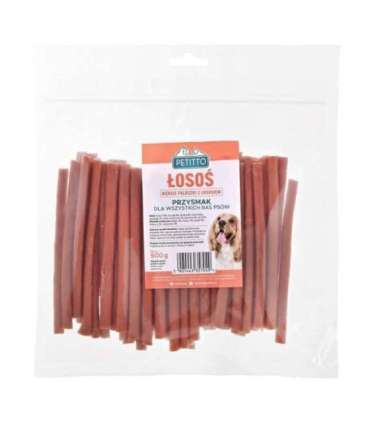 PETITTO Kabanosy z łososia przysmak dla psa 500g