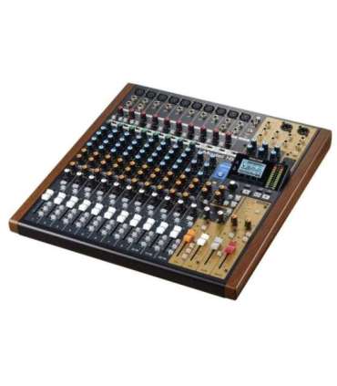 Tascam MODEL 16 audio mixer 16 channels 20 - 30000 Hz Black, Gold, Wood