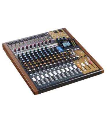 Tascam MODEL 16 audio mixer 16 channels 20 - 30000 Hz Black, Gold, Wood