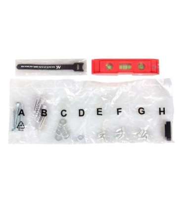 Maclean TV MC-412 Wall Mount Bracket 32"-70" VESA 400x400 45kg Tilting Universal Adjustable Spirit Level Mounting