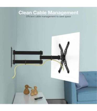 Techly 23-55 Universal LCD TV Wall Mount Bracket Black" ICA-PLB 136M