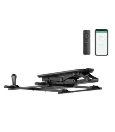 Maclean electric ceiling mount for TV, TUYA support, max VESA 600x400, for sloping walls, remote control, 32"-70", 35kg,