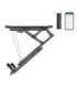 Maclean electric ceiling mount for TV, TUYA support, max VESA 600x400, for sloping walls, remote control, 32"-70", 35kg,