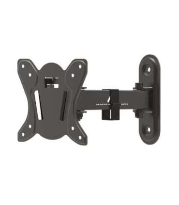 Maclean MC-416 TV Monitor Wall Mount 13"-32" 30kg Tilt Rotate max. VESA 100x100 Black Powder Coating LED OLED LCD