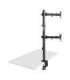 Maclean MC-967 Double Vertical Monitor Desk Mount Screen Holder max VESA 100x100, 13-27", 2x 9kg Powder Coated Tilting
