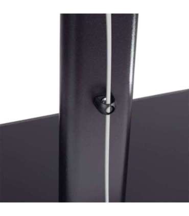 Maclean MC-450 Universal TV Stand for TV Cabinet max. 40kg, max. VESA 400x400 32-65" Tempered Glass Base 3-Level Height