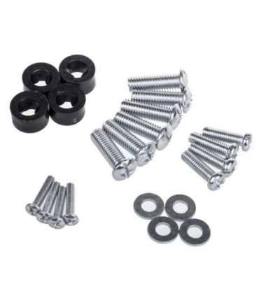 Maclean MC-450 Universal TV Stand for TV Cabinet max. 40kg, max. VESA 400x400 32-65" Tempered Glass Base 3-Level Height