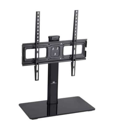 Maclean MC-450 Universal TV Stand for TV Cabinet max. 40kg, max. VESA 400x400 32-65" Tempered Glass Base 3-Level Height