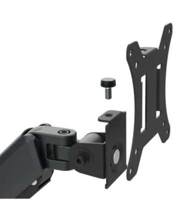 Maclean 2 monitor mount, gas spring, 17"-32", 2-10kg, black, MC-136