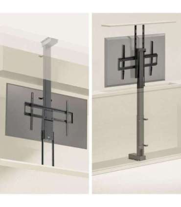 Maclean electric ceiling/floor mount, extendable, 43''-88'', VESA 600x400, max 60kg, 100-240V AC,50/60Hz