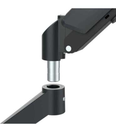 Maclean 2 monitor mount, gas spring, 17"-32", 2-10kg, black, MC-134