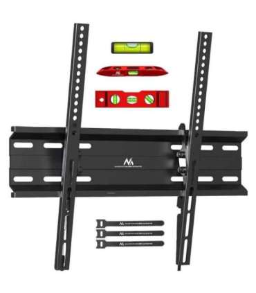Maclean MC-748A TV or Monitor Mount, TV Wall Holder, Handle, max VESA 400x400, 32-70", 45kg, Black