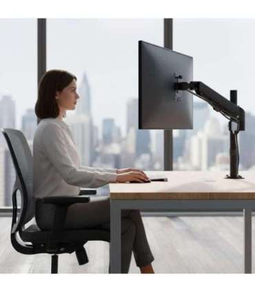 Maclean monitor mount, gas spring, 17"-32", 2-10kg, black, MC-135