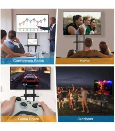 Techly ICA-TR16T signage display mount 177.8 cm (70") Black