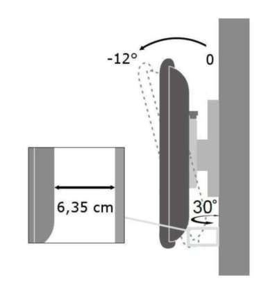 Techly 19-37" Wall Bracket for LED LCD TV Tilt 1 Swivel Black" ICA-LCD 2900B