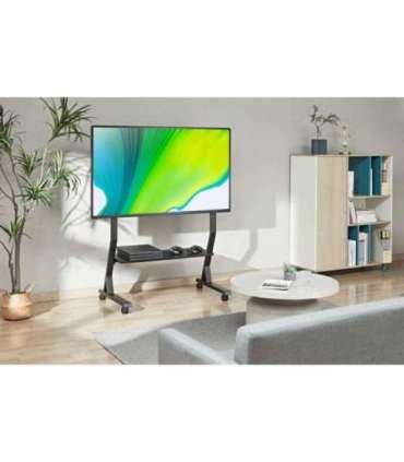 Techly Floor Stand with Shelf for 45-90" LCD/LED/Plasma TV