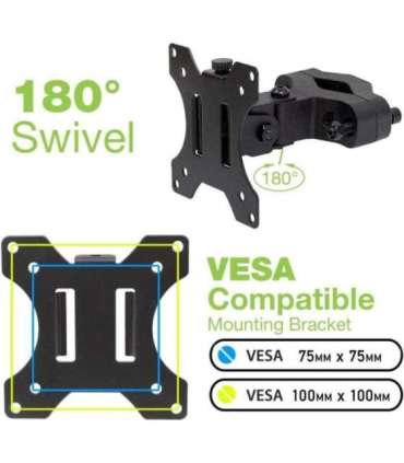 Techly ICALCD100BK Black Desk