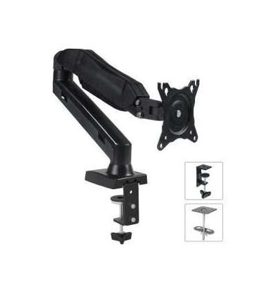 Maclean MC-860 monitor mount / stand 68.6 cm (27") Black Desk