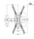 TV & Monitor Wall Mount Maclean MC-758 Brackets