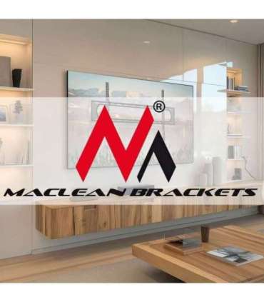 Maclean TV or monitor mount, max. VESA 900x600, 60-120", 120kg, black, MC-750N