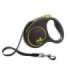 Flexi Automatic leash Black Design S 5 m, green