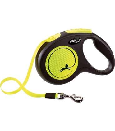 Flexi New Neon Dog Retractable lead 5 m