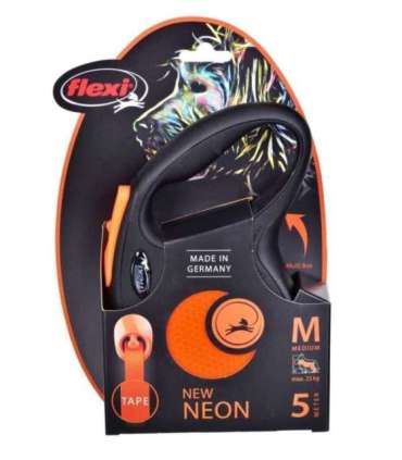 Flexi New Neon M 5 m Dog Retractable lead