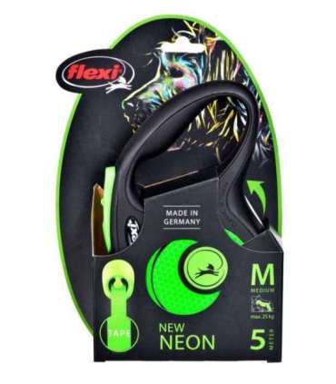 Flexi New Neon M 5 m Dog Retractable lead