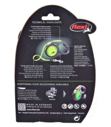 Flexi New Neon M 5 m Dog Retractable lead