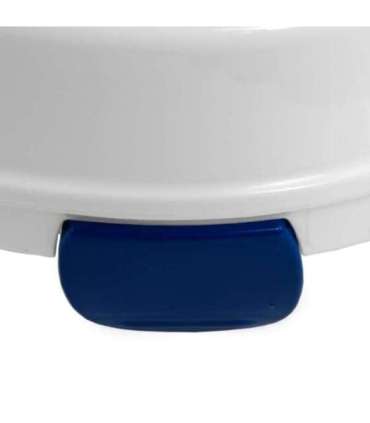 Raising toilet seat with flapper KATE 15 cm White