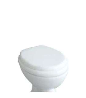 Soft toilet seat with a flap