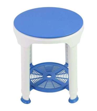 Swivel stool for the bathroom