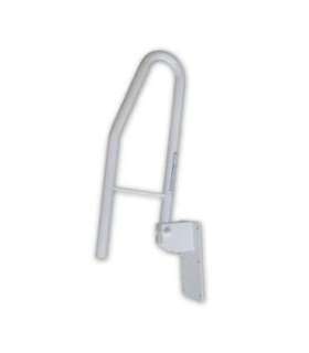 Tiltable bathroom handrail - metal