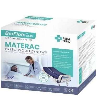 BioFlote 5000 anti-bedsore mattress for stage III pressure sores up to 160 kg Blue