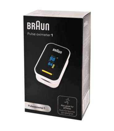 Braun YK-81CEU pulse oximeter Black, Stainless steel