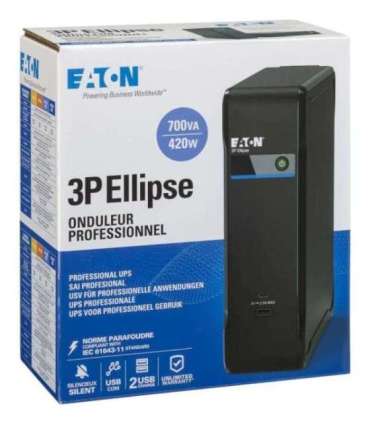 Eaton 3P Ellipse 700 uninterruptible power supply (UPS) Standby (Offline) 0.7 kVA 420 W 4 AC outlet(s)